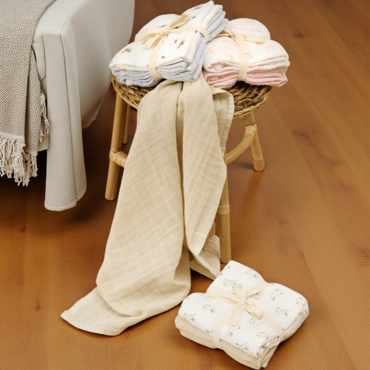 Pippi Mulltücher Musselin 65x65 cm 3er Pack mit kindgerechten Motiven